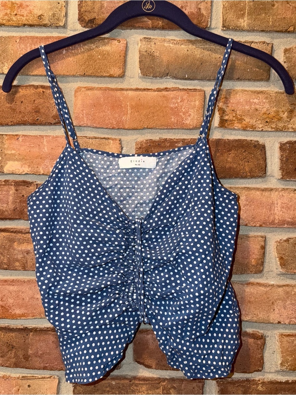 🌼 Elodie Polka Dot Crop Tank Size XS